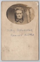 RPPC Harveysburg Ohio Schumaker Family Portrait of Mary c1930 Photo Postcard H30 - £15.84 GBP