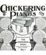 Chickering Piano Composers 1897 Advertisement Victorian Instruments DWII7 - $39.99