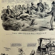 Political Cartoon Abraham Lincoln Railroad 1942 Art Antique Print DWV5E - £15.94 GBP