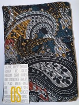 NEW LuLaRoe OS (2-10) Black Blue Red Gold White Paisley Leggings - $14.84
