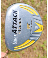 Golden Bear Hi MOI BEAR ATTACK 3 Fairway WOOD Steel Uniflex Shaft Golf Club - $34.50 CAD