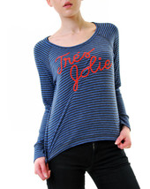 SUNDRY Womens Sweatshirt Tres Jolie Cosy Fit Casual Stylish Blue Size S - £22.71 GBP