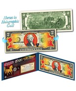 2026 CNY Chinese Lunar New Year US $2 BILL GOLD HOLOGRAM YEAR OF THE HOR... - $293.52 MXN