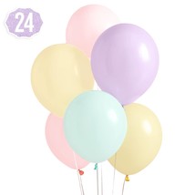 Pastel Birthday Balloon Set - 24 Pk, 12&quot; | Bachelorette Party Decorations, Garde - £22.36 GBP