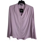 Shein Womens Shirt Adult Size XS Purple V Neck Long Sleeve NEW - £17.32 GBP