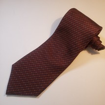 Ike Behar New York Burgandy/Brownish Criss Cross Silk Tie - $19.34