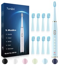 7AM2M Sonic Electric Toothbrush for Adults and Kids- High Power Recharge... - $23.75