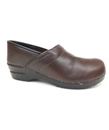 Sanita Professional Brown Leather Stapled Clog Womens Size 41 US 10.5-11 - $40.88 CAD