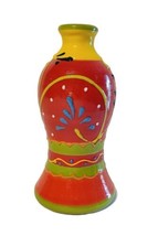 Antonio J Ortiz Ruiz Oil &amp; Vinegar Ceramic Decanter Bottle or Vase Spanish Red   - £14.38 GBP