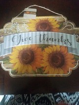 Give Thanks Sunflower Sign - £9.85 GBP