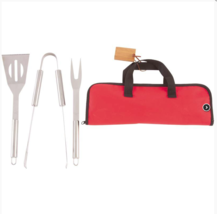 Chefmaster 4pc Stainless Steel Barbeque Tool Set - £23.27 GBP