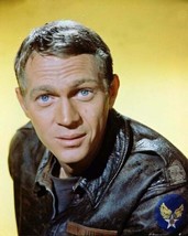 Steve McQueen in leather flying jacket as Hilts The Great Escape 8x10 photo - £7.62 GBP