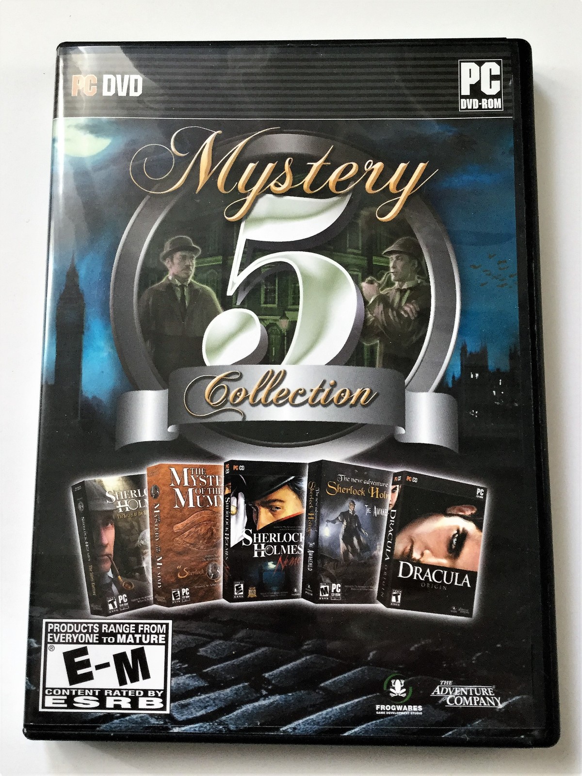 Mystery 5 Collection: Sherlock Holmes and Dracula 2-disc (PC DVD) 2010  - $3.00