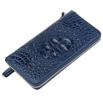 Uine leather alligator women s wallets 2021 high end market cowhide large capacity long thumb200