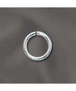 8mm Sterling Silver OPEN Jump Rings (10) - $7.13