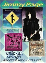 Led Zeppelin Jimmy Page 1993 Ernie Ball Guitar Strings ad print David Coverdale - £3.33 GBP