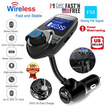 Wireless In-Car FM Transmitter MP3 Radio Adapter Car Kit USB Charger Han... - £22.83 GBP