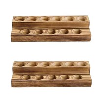 Golden Strawberry 2 Pcs Wooden Essential Oils Nail Polish Display Holder - £16.98 GBP