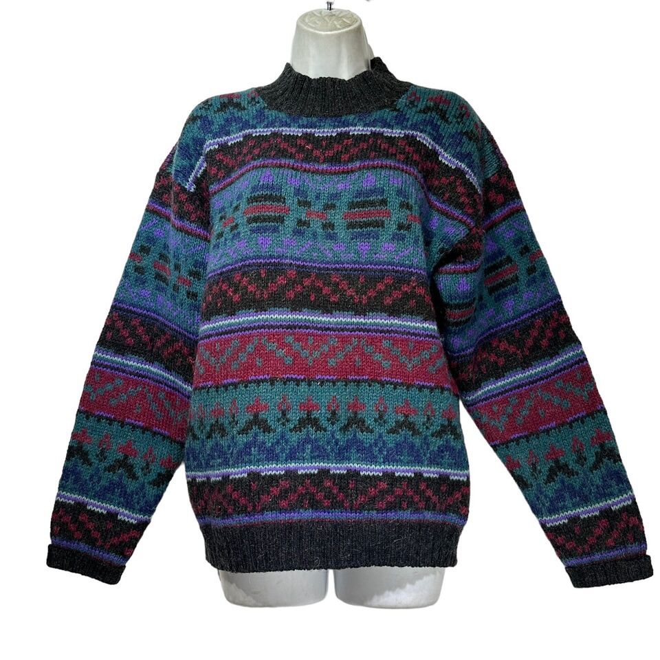 Vintage Woolrich Wool Mohair pullover Sweater Size L - £35.68 GBP