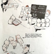 Kewpies Comic Strip Full Page 1910s School Babies Lithograph Print Art HM1G - £31.96 GBP