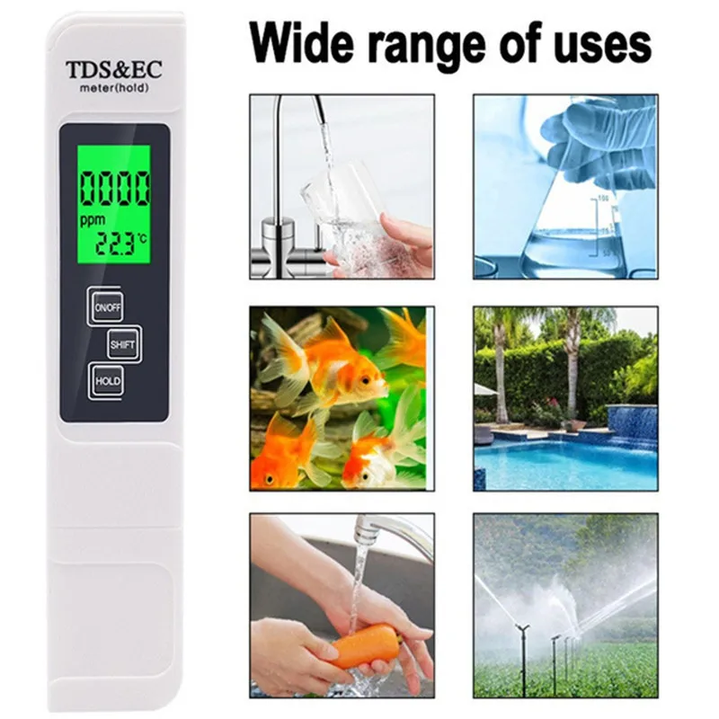 Ssional 3 in 1 ph tester water ph meter tds ec temperature meter digital lcd water thumb155 crop