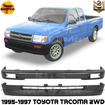 Front Bumper Kit Fleetside Painted Black Steel For 1995-1997 Toyota Taco... - $240.00