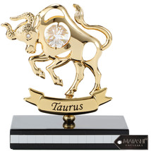 Matashi 24K Gold Plated Zodiac Astrological Sign Taurus Tabletop Figurine - £21.96 GBP