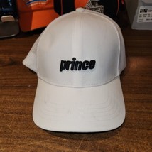 NEW WITH TAGS PRINCE UNISEX TENNIS GOLF WHITE HAT CAP SIZE L/XL - £12.30 GBP