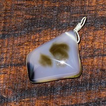 16.65cts Natural Shaded Onyx Smooth Pendant Loose Gemstone Size 21x16mm ... - $3.19