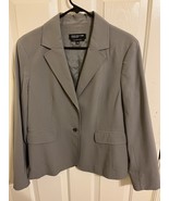 Jones NY Sz 12 Grey Stretch Long Sleeved Blazer  - $20.00