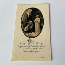 Holy prayer card vtg paper ephemera Catholic Christian France 1935 Chris... - $19.75