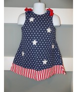 CRE8IONS STARS AND STRIPES NAVY BLUE DRESS SIZE 2T GIRL&#39;S - $19.75 CAD