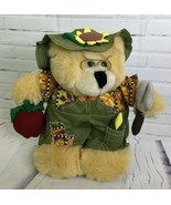 Joelson Gardening Teddy Bear Stuffed Plush Doll Fall Harvest Sunflower H... - $20.09