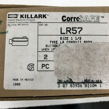 (2) Hubbell Killark LR57 1-1/2&quot; Mall Iron Conduit Body Type LR - Lot of 2 - £15.70 GBP