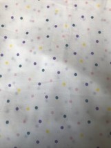 1 yard Jo Ann Fabric Colorbok Pastel Polka Dot Cotton Quilt Craft Fabric - £15.45 GBP