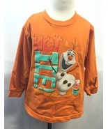 Disney Frozen Olaf Boy Girl Long Sleeve 4T 4 Tee Shirt Top Snowman - $14.71 CAD