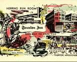 Vtg Postcard Taunton Massachusetts MA Taunton Inn Herring Room Multiview... - £3.87 GBP