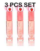 BR Apple Roll On Fruity Lipgloss Lip Gloss Lip Shiner Oil 3 PCS Set - £3.94 GBP