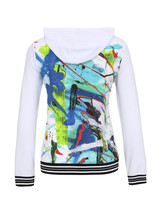 Simply Art Dolcezza: River Of Life Abstract Art Zip Up Hoodie - £91.67 GBP