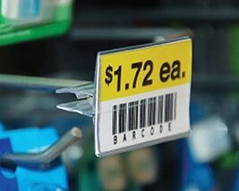 Kinter 9/16 in. H x 1-5/16 in. W x 2-3/16 in. L Clear SCAN Hook Peg Hook... - $45.04 CAD