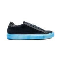 Giovacchini by Belvedere Sneakers Made In Italy Suede Rino Antique Navy Blue image 3