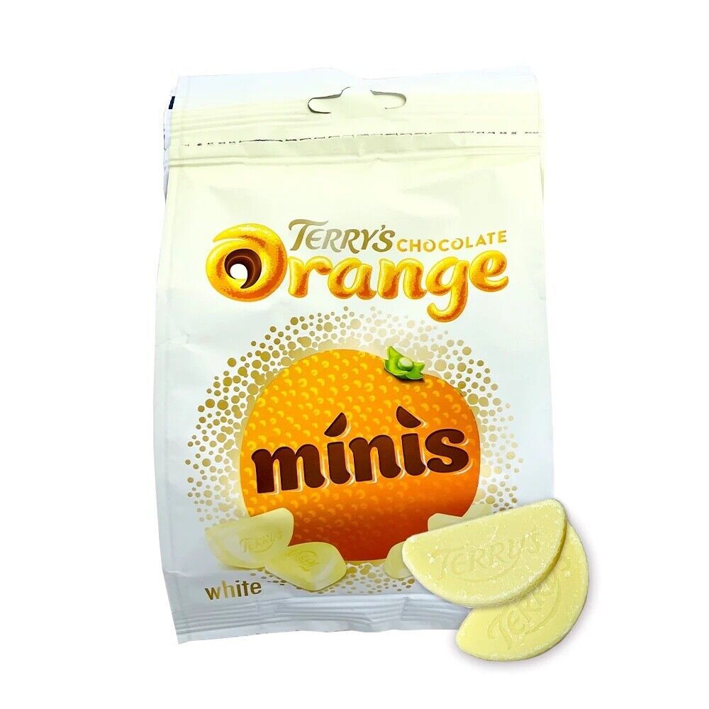 Terry's Chocolate Orange WHITE Minis Candy Made in the UK 95g FREE SHIPPING - $9.85