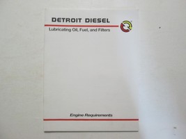 Detroit Diesel Lubrificante Olio, Carburante, E Filtri Motore Requisiti 1999 - $20.96