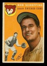 Vintage 1954 Baseball Card Topps #76 Bob Scheffing Coach Chicago Cubs - £10.53 GBP