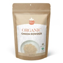 Organic Onion Powder (8 OZ) - NON GMO White Onion Powder Seasoning - £6.99 GBP