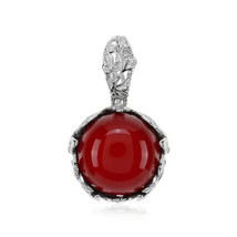 Jewelry of Venus fire Pendant of Goddess Gaia Red Colombian Amber Silver... - £546.77 GBP