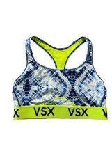 Victoria’s Secret VSX Yoga Sports Bra Womens M Blue Fluorescent Racerback - £11.85 GBP