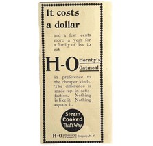 Hornby&#39;s Oatmeal 1894 Advertisement Victorian Hot Cereal One Dollar ADBN1pp - $19.99