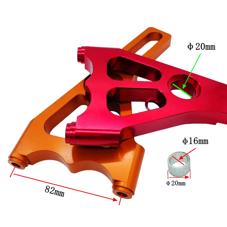 Motorcycle ke calipers Hole distance 82mm ckets four piston ke calipers pump ada - £396.08 GBP