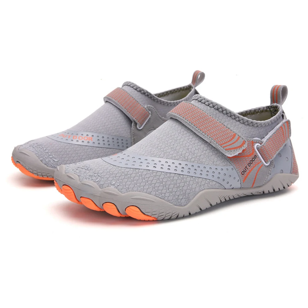 Grey Swimming Water Shoes Men Barefoot Outdoor Beach Sandals Upstream Aqua Shoes - £115.69 GBP